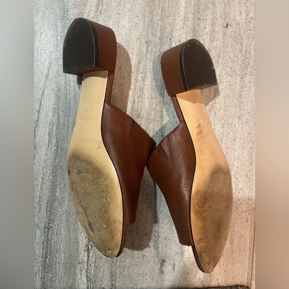 Nine West Brown Slide Mules Sandals Size 8 - Picture 4 of 10